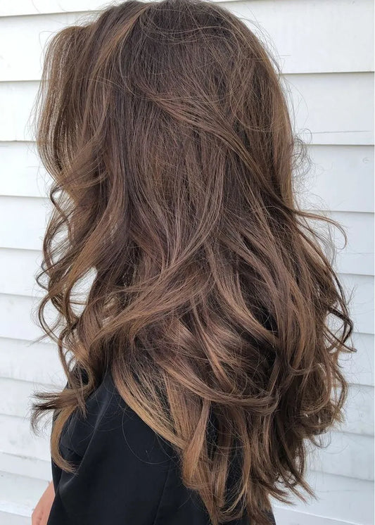 Women Medium Wavy Synthetic Capless Wigs 24 Inches